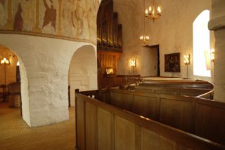 Round church in Osterlars on Bornholm